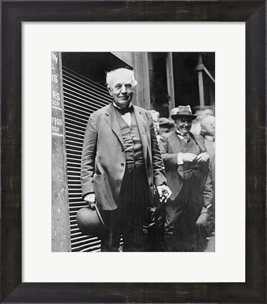 Framed Thomas Edison Print