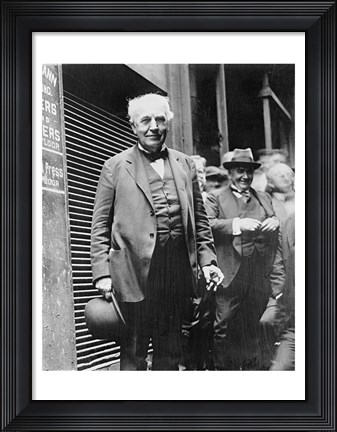 Framed Thomas Edison Print