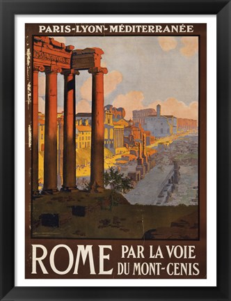Framed Rome Vintage Travel Print