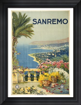 Framed Sanremo Print
