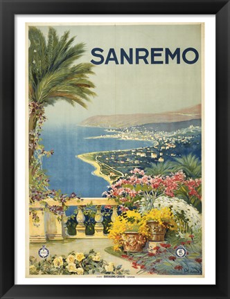 Framed Sanremo Print