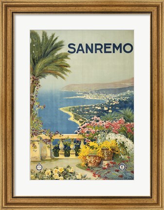 Framed Sanremo Print