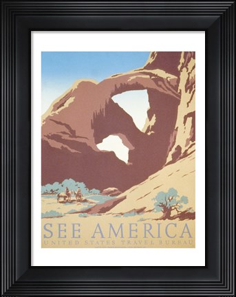 Framed See America Print