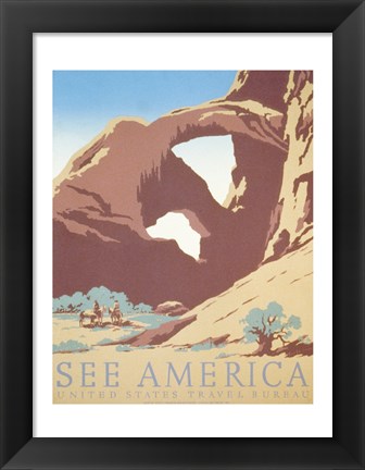 Framed See America Print