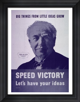 Framed Big things from little ideas grow Print