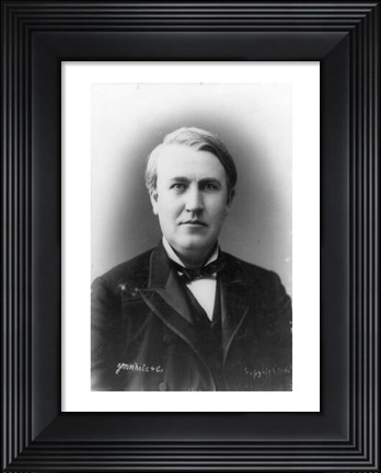 Framed Thomas Edison Portrait Print