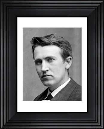Framed Young Thomas Edison Print
