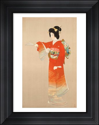 Framed Board of Tourist Industry poster, Japanese Government Railways Print