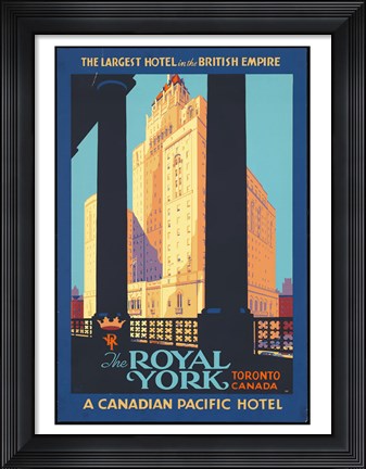 Framed Royal York Poster Print