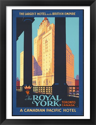 Framed Royal York Poster Print