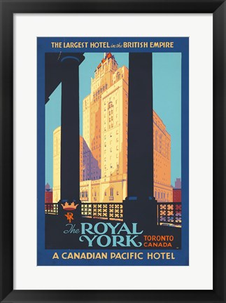 Framed Royal York Poster Print