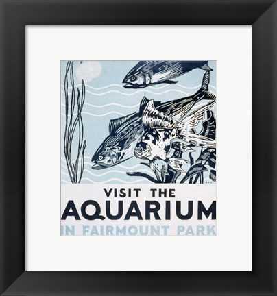 Framed Visit the aquarium in Fairmount Park Print