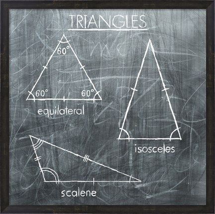 Framed Triangles Print