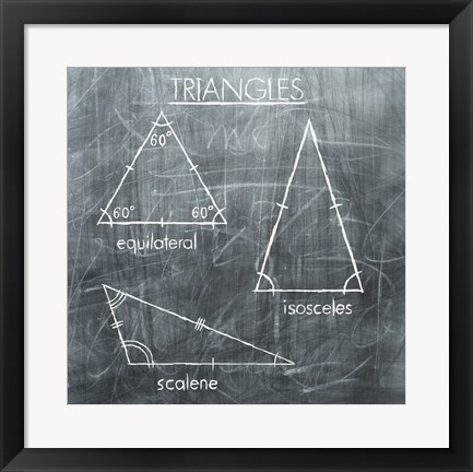 Framed Triangles Print