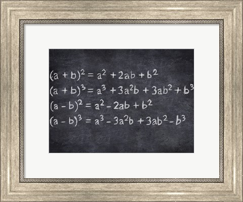 Framed Algebra Print