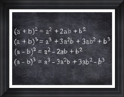 Framed Algebra Print
