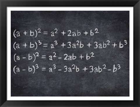 Framed Algebra Print
