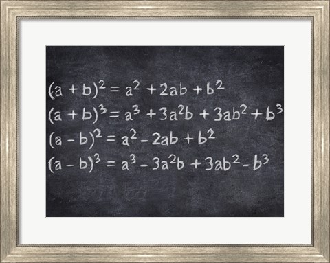 Framed Algebra Print