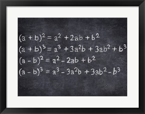 Framed Algebra Print