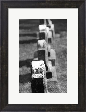 Framed Rows of Stone Print