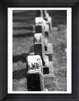 Framed Rows of Stone Print