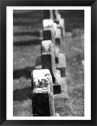 Framed Rows of Stone Print