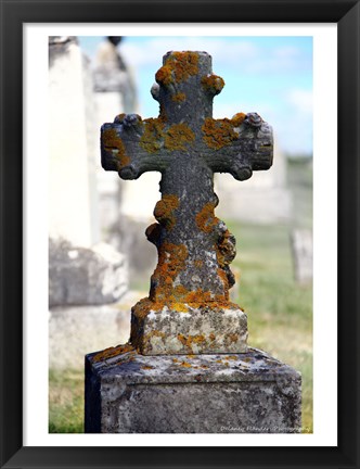 Framed Old Stone I Print