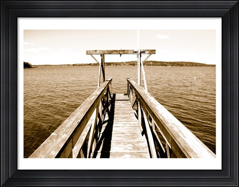 Framed View From The Gulls Nest Print