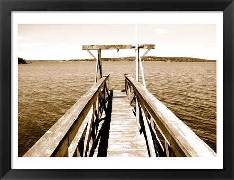 Framed View From The Gulls Nest Print