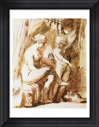 Framed Adam Elsheimer Aphrodite Print