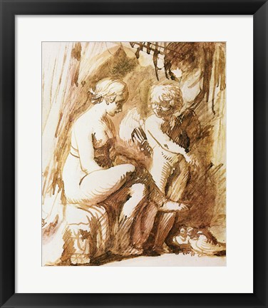 Framed Adam Elsheimer Aphrodite Print