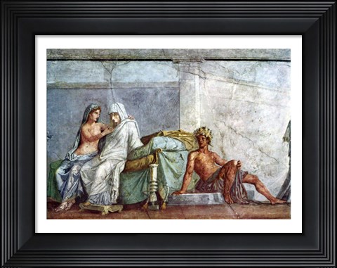 Framed Aphrodite, Braut and Dionysos Print