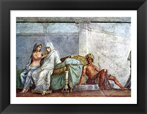 Framed Aphrodite, Braut and Dionysos Print