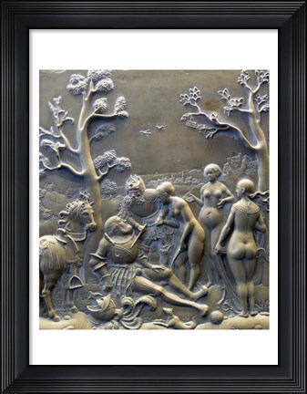 Framed Judgement of Paris, c. 1529, Solnhofen limestone Aphrodite Print