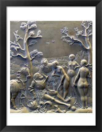 Framed Judgement of Paris, c. 1529, Solnhofen limestone Aphrodite Print