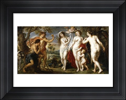 Framed Peter Paul Rubens the judgement of Paris Print