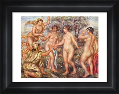 Framed Pierre-Auguste Renoir the Judgement of Paris Print