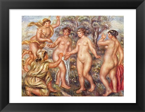 Framed Pierre-Auguste Renoir the Judgement of Paris Print