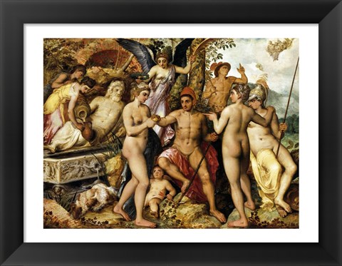 Framed Judgment of Paris Aphrodite Print