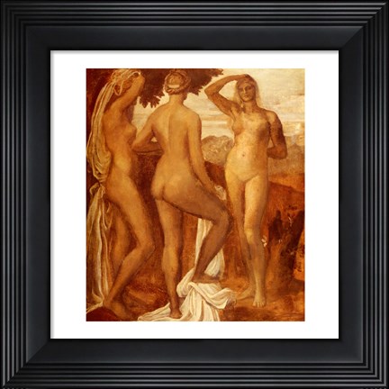 Framed Watts George Frederic The Judgement Of Paris Print