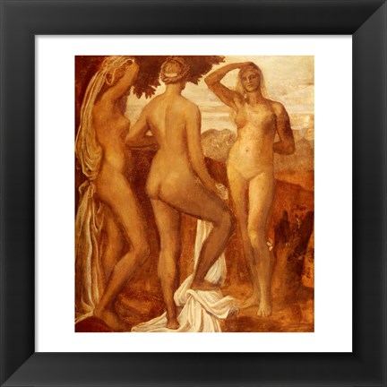 Framed Watts George Frederic The Judgement Of Paris Print