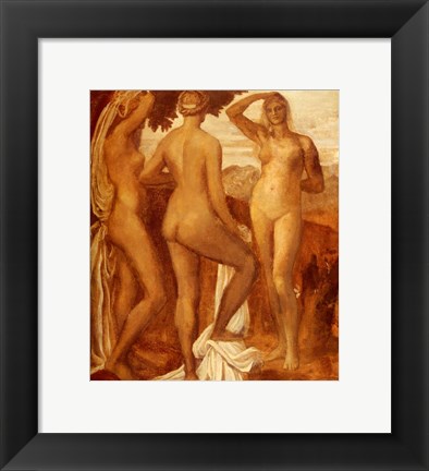 Framed Watts George Frederic The Judgement Of Paris Print