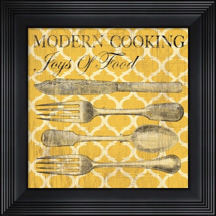 Framed Modern Cooking Print