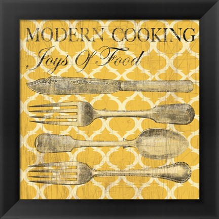 Framed Modern Cooking Print