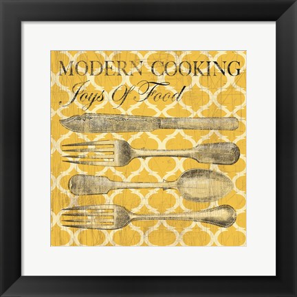 Framed Modern Cooking Print