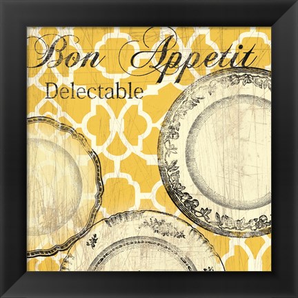 Framed Bon Appetite Print