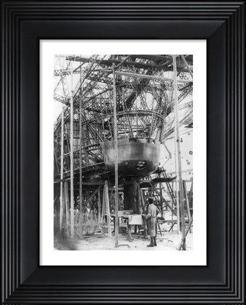 Framed Gondola of New Zeppelin for Pilot and Passengers Print