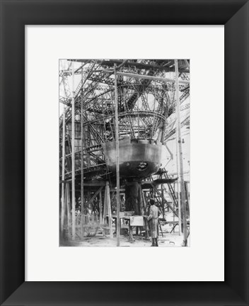 Framed Gondola of New Zeppelin for Pilot and Passengers Print