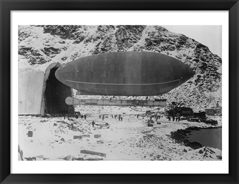 Framed Blimp-Wellman Air Ship, Spitzbergen Print