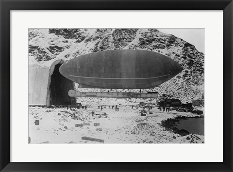 Framed Blimp-Wellman Air Ship, Spitzbergen Print